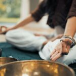 Woman meditating
